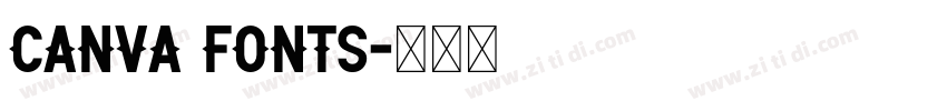 Canva Fonts字体转换